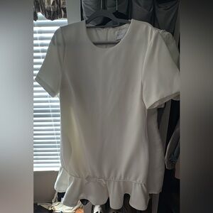 Elegant White Mini Dress